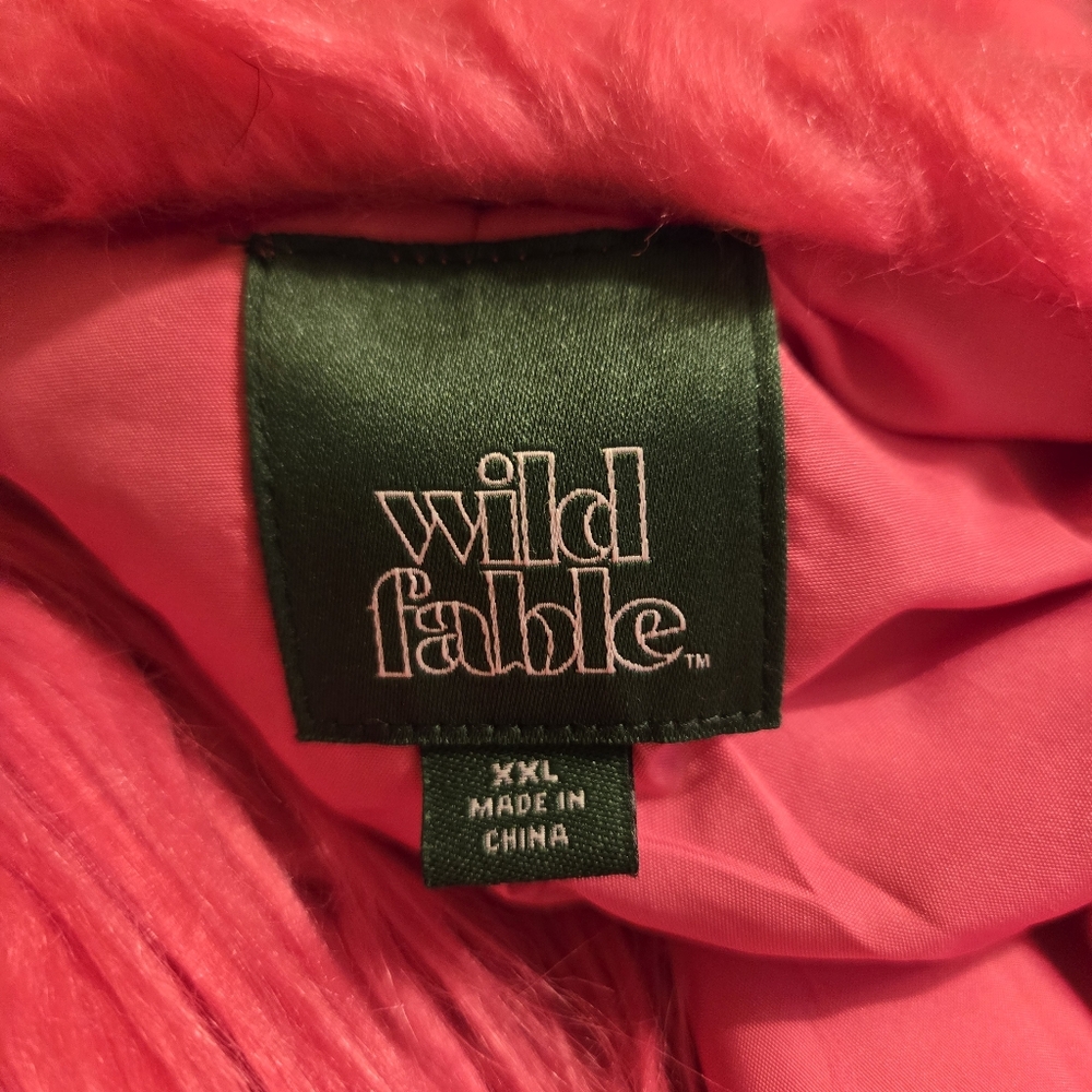 Wild Fable Vibrant Pink Teddy Jacket Sz XXL - Picture 5 of 7